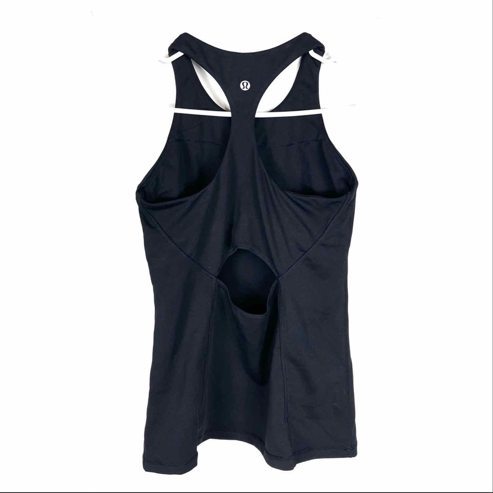 Lululemon Tank Top Yoga Black Size 6 Racerback